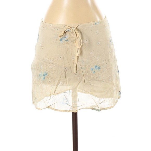 Rip Curl Floral Mini skirt/Swim Cover S - Picture 3 of 3